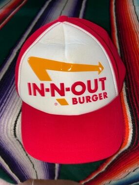 In-N-Out Burger Red White Trucker Snapback Hat